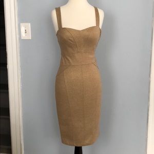 Tan/Gold Diane von Furstenberg dress